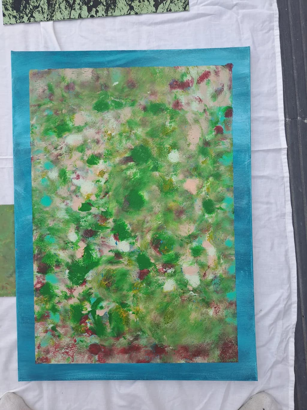 Vibrant Organic Harmony: An Abstract Exploration of Green Textures