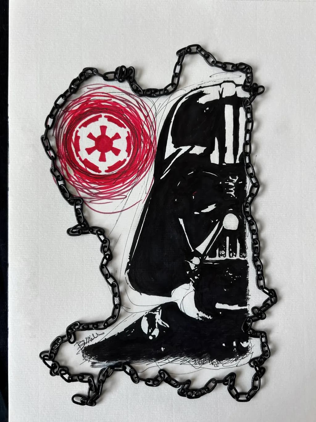 Dark Chains of the Empire: A Captivating Illustration of Iconic Power