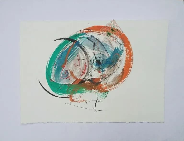 Whispers of Color: An Abstract Journey Through Emotion and Form