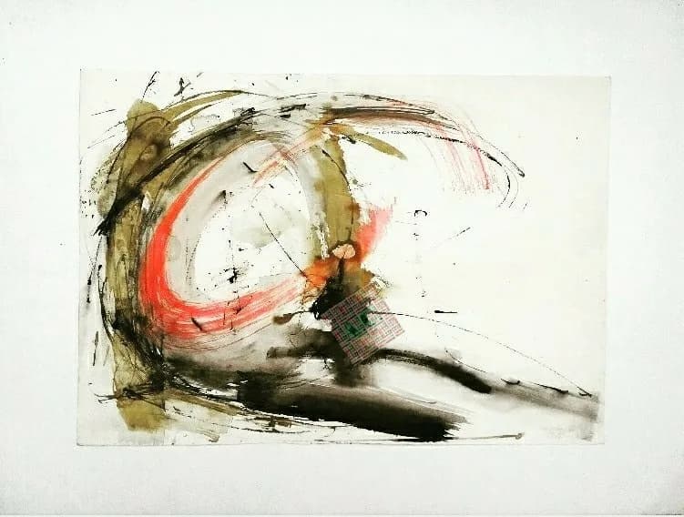Vibrant Whirl: An Abstract Journey Through Color and Emotion