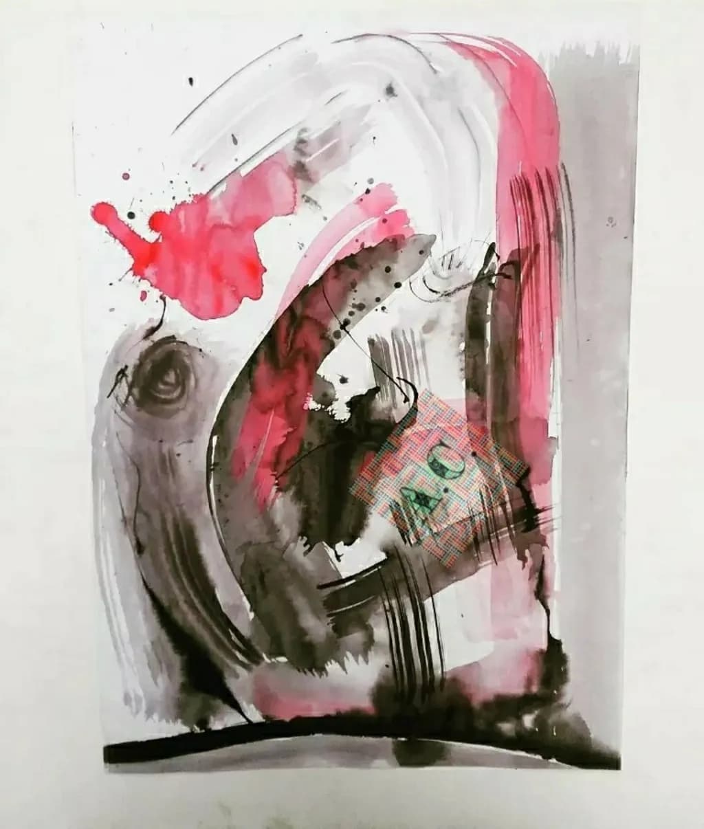 Vibrant Whispers: An Abstract Journey Through Color and Emotion