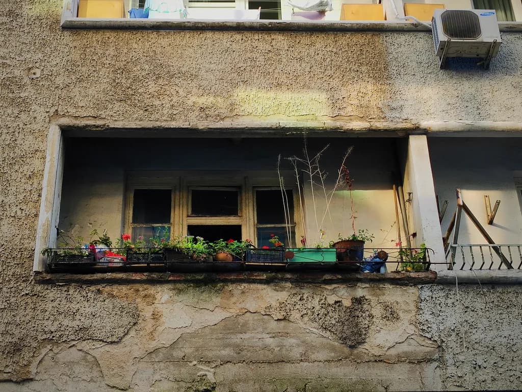 Weathered Balcony Garden