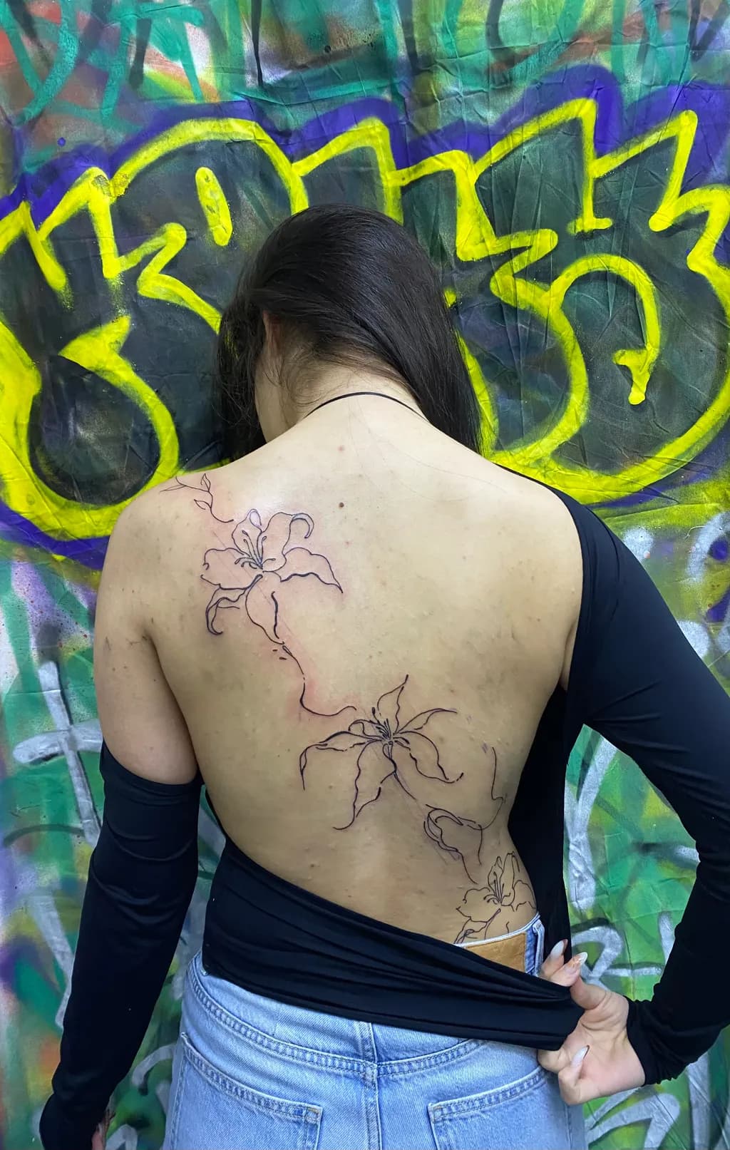 Floral Graffiti Tattoo