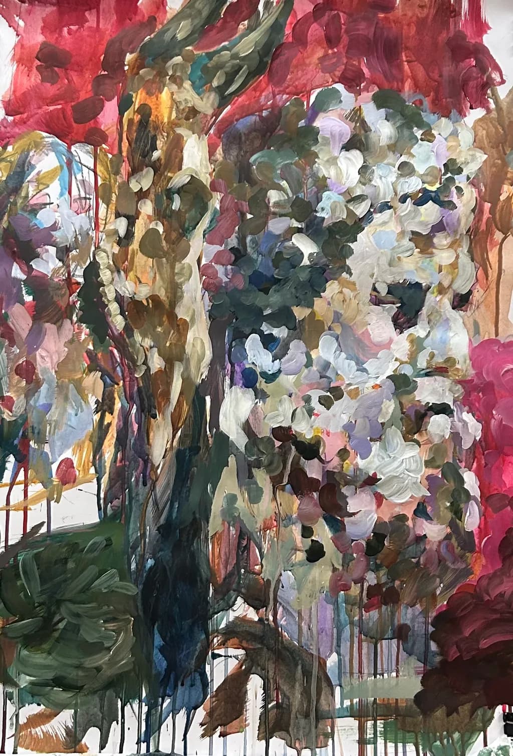 Vibrant Whispers of Nature: An Abstract Floral Journey Through Color and Emotion