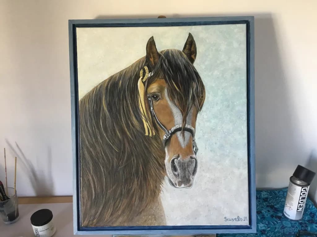 Majestic Equine Portrait: A Captivating Study of Strength and Grace