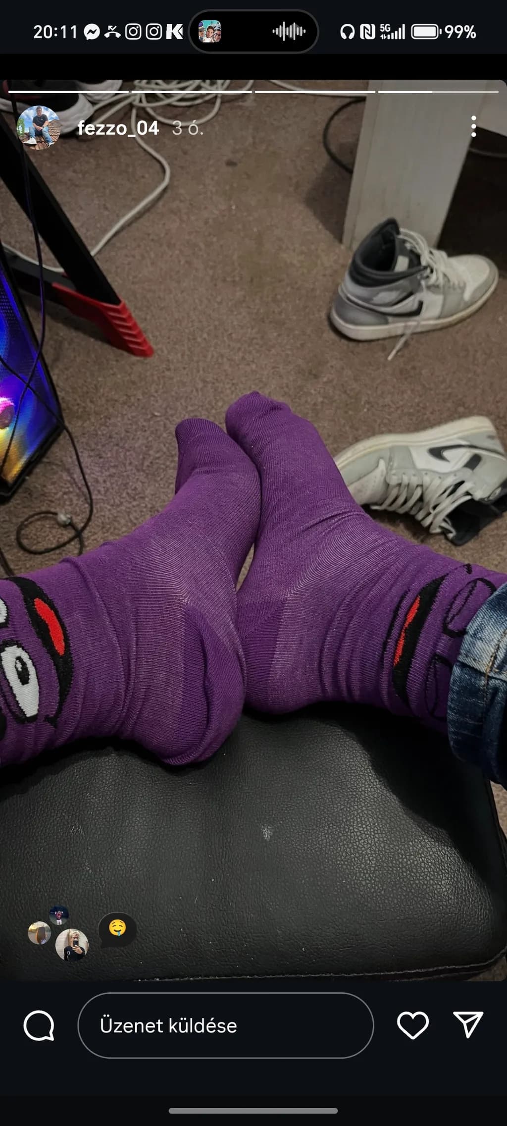 Whimsical Purple Socks: A Playful Touch to Your Everyday Style