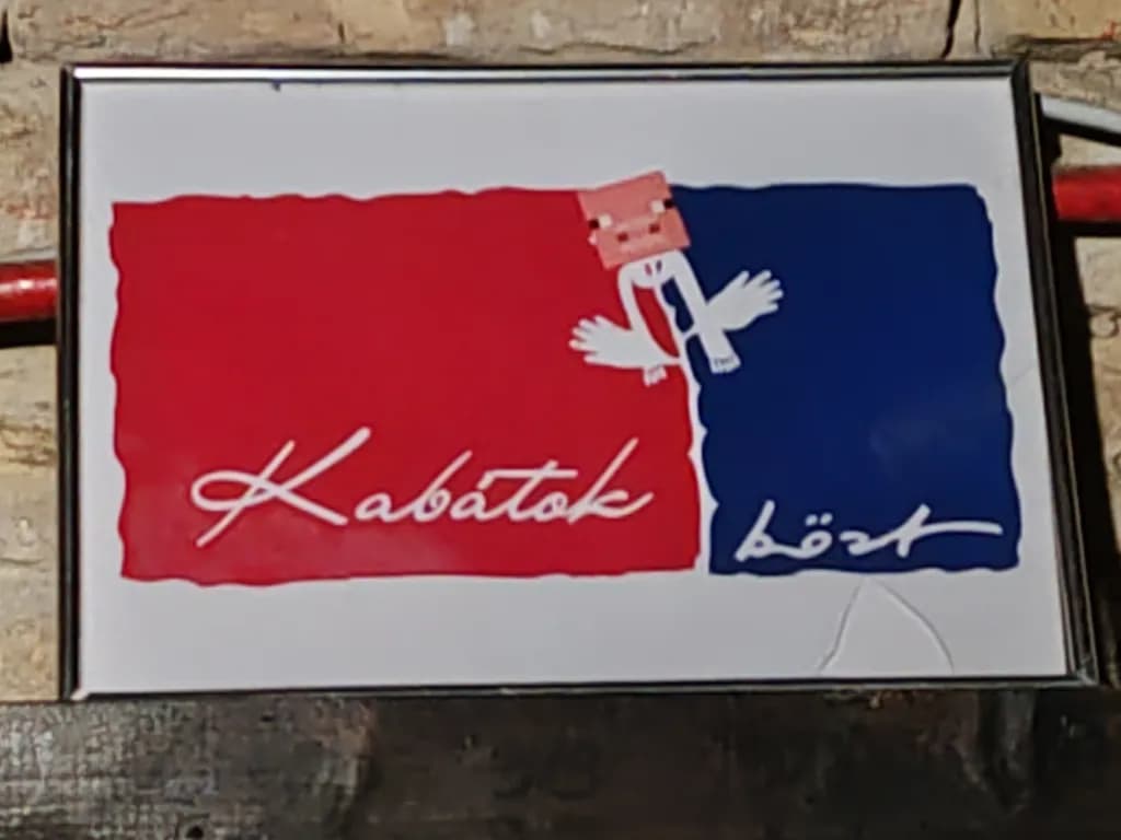 Vibrant Harmony: A Playful Fusion of Red and Blue in "Kabatok" Artistry