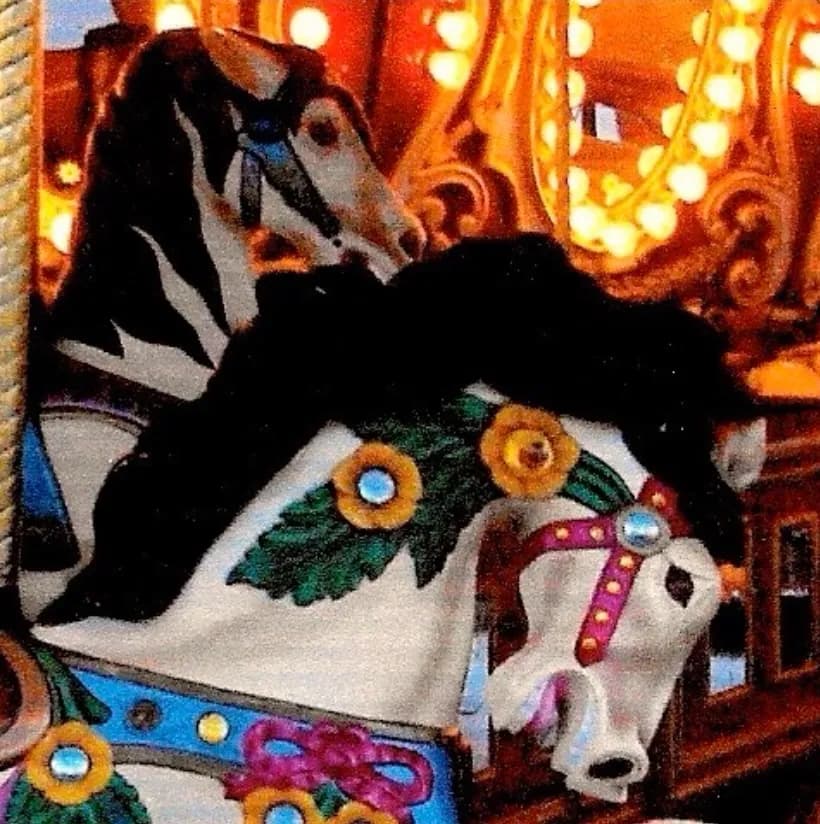 Whimsical Carousel Dreams: A Colorful Journey Through Nostalgia and Joy