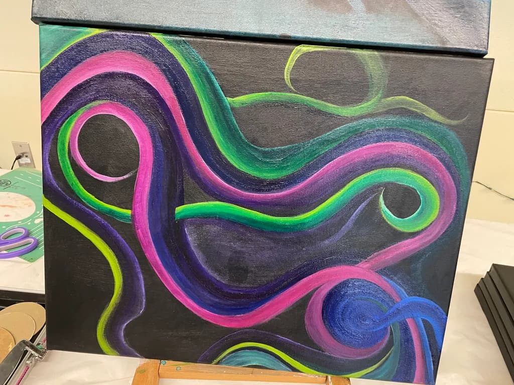 Vibrant Whirls: A Dance of Color and Motion