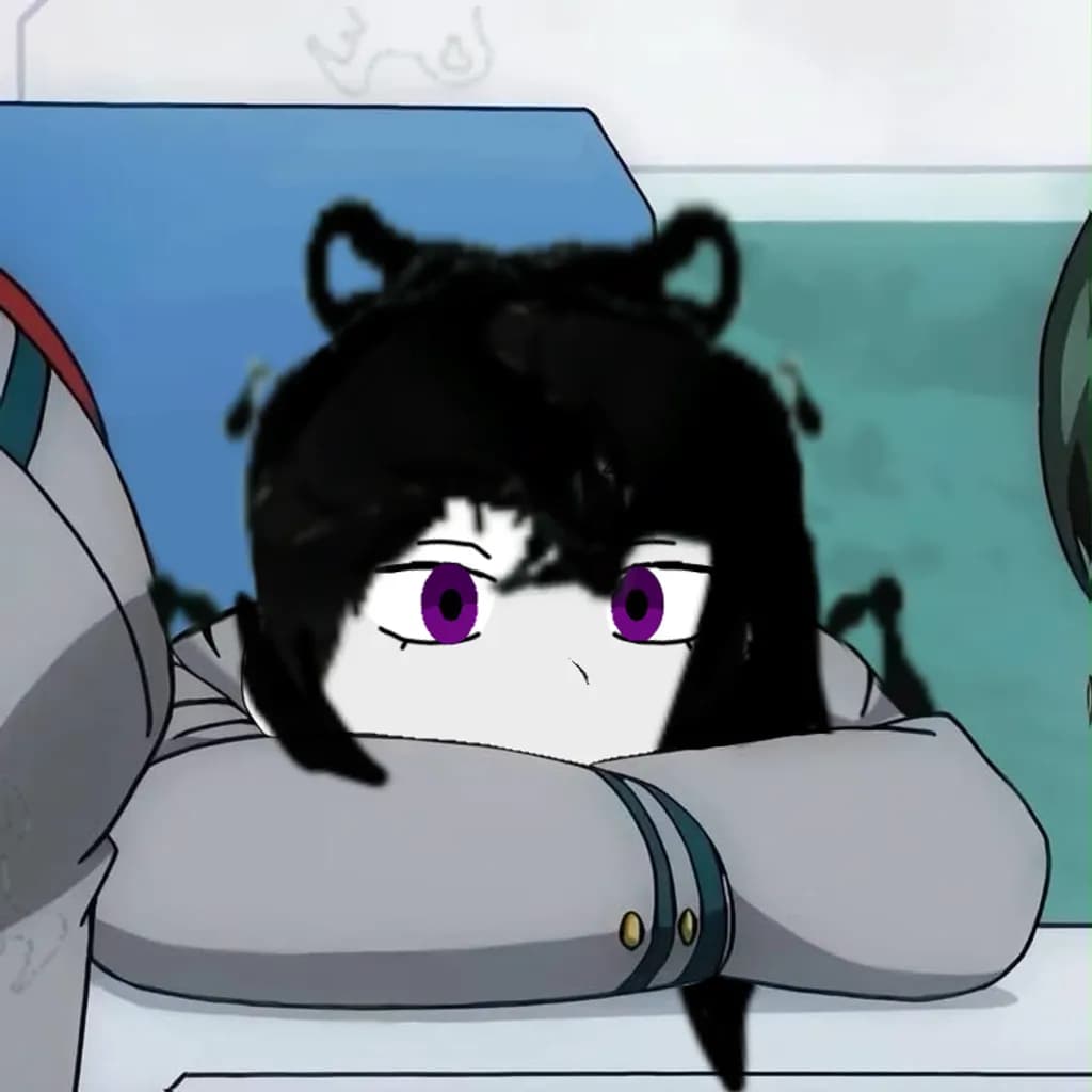 Purple-Eyed Catgirl@Rest