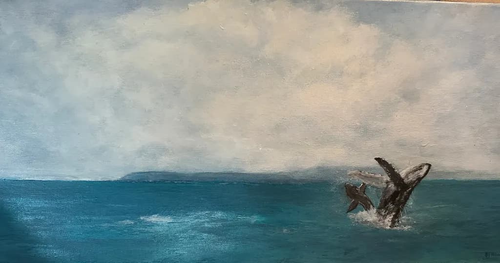 Whale Dance: A Serene Encounter with Nature's Giants