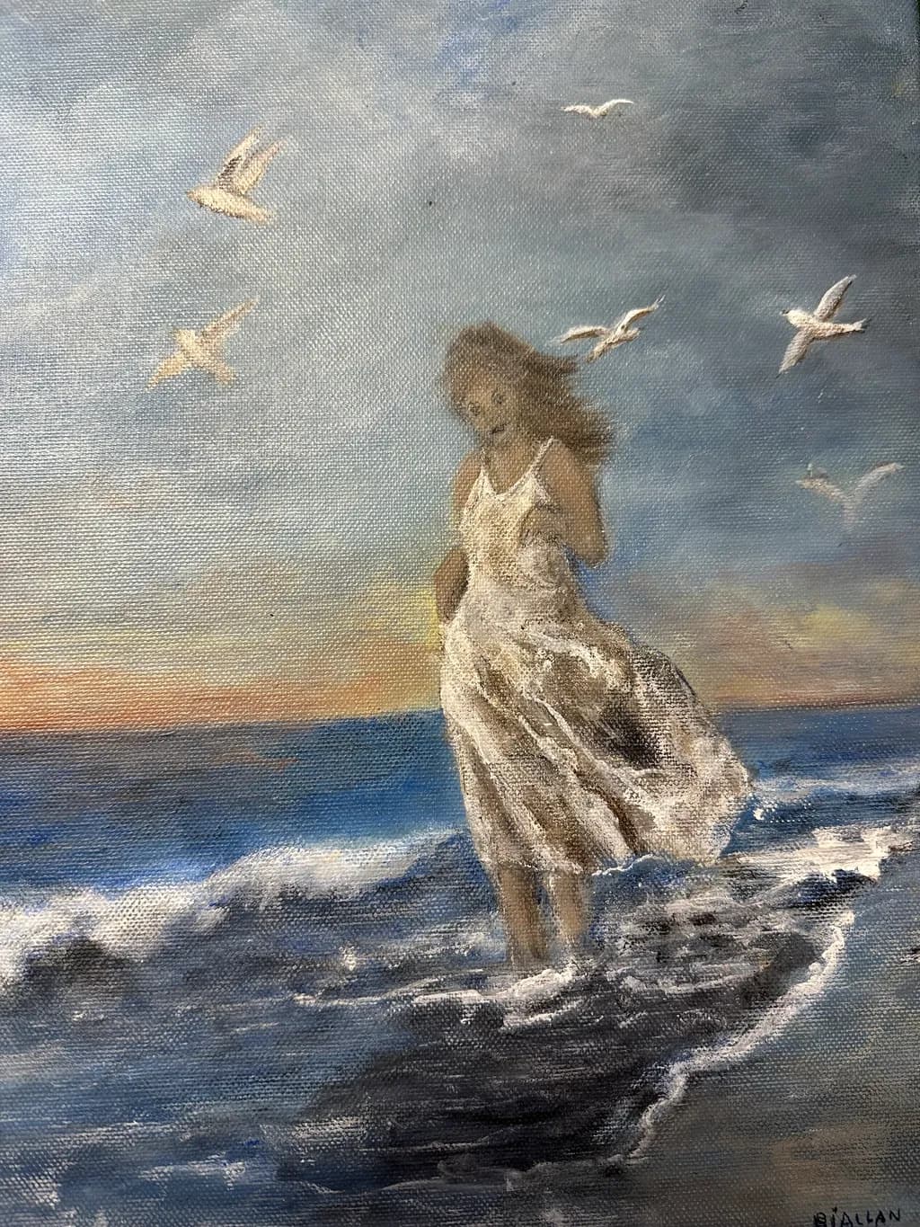 Whispers of the Sea: A Dreamy Dance with Waves and Sky