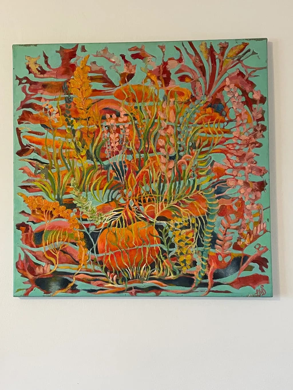 Vibrant Whispers of Nature: An Abstract Floral Journey in Colorful Harmony