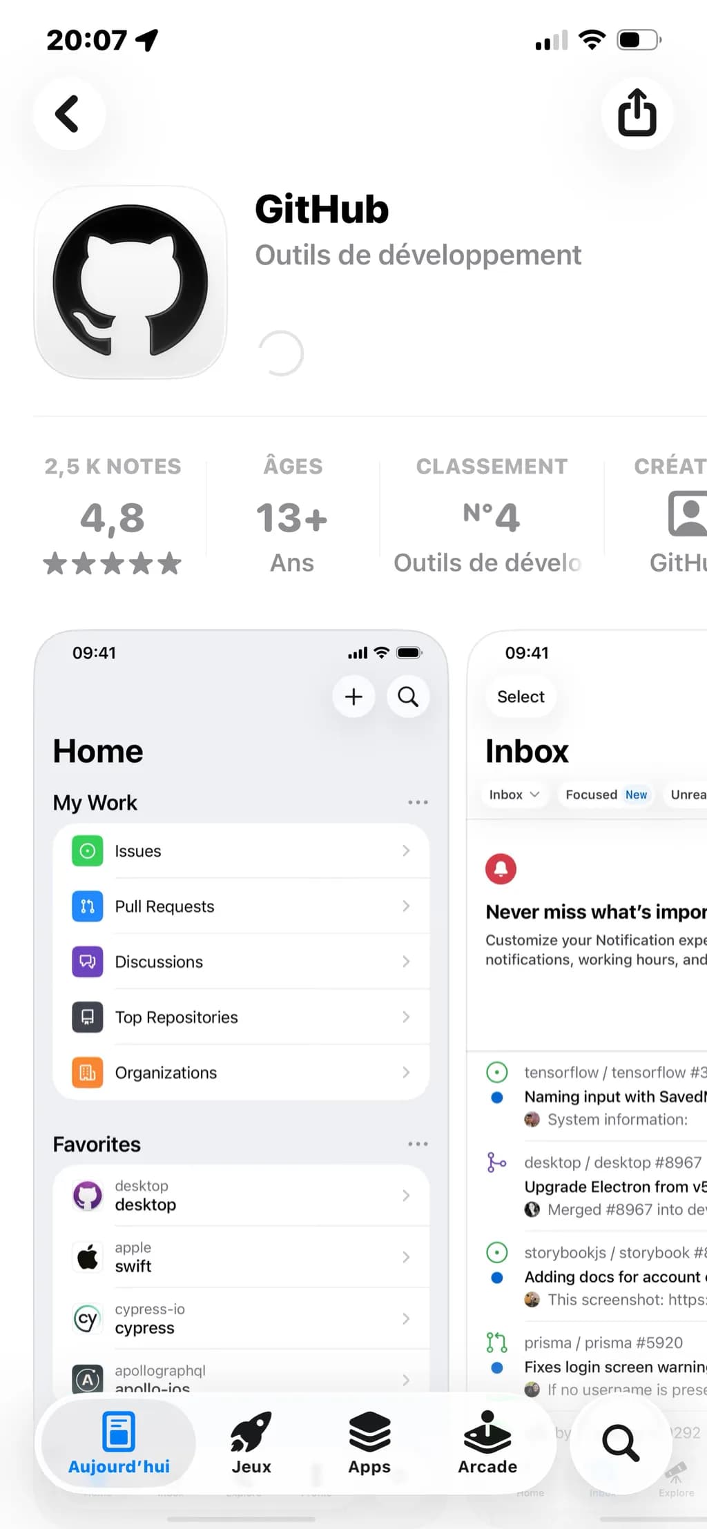 GitHub Interface