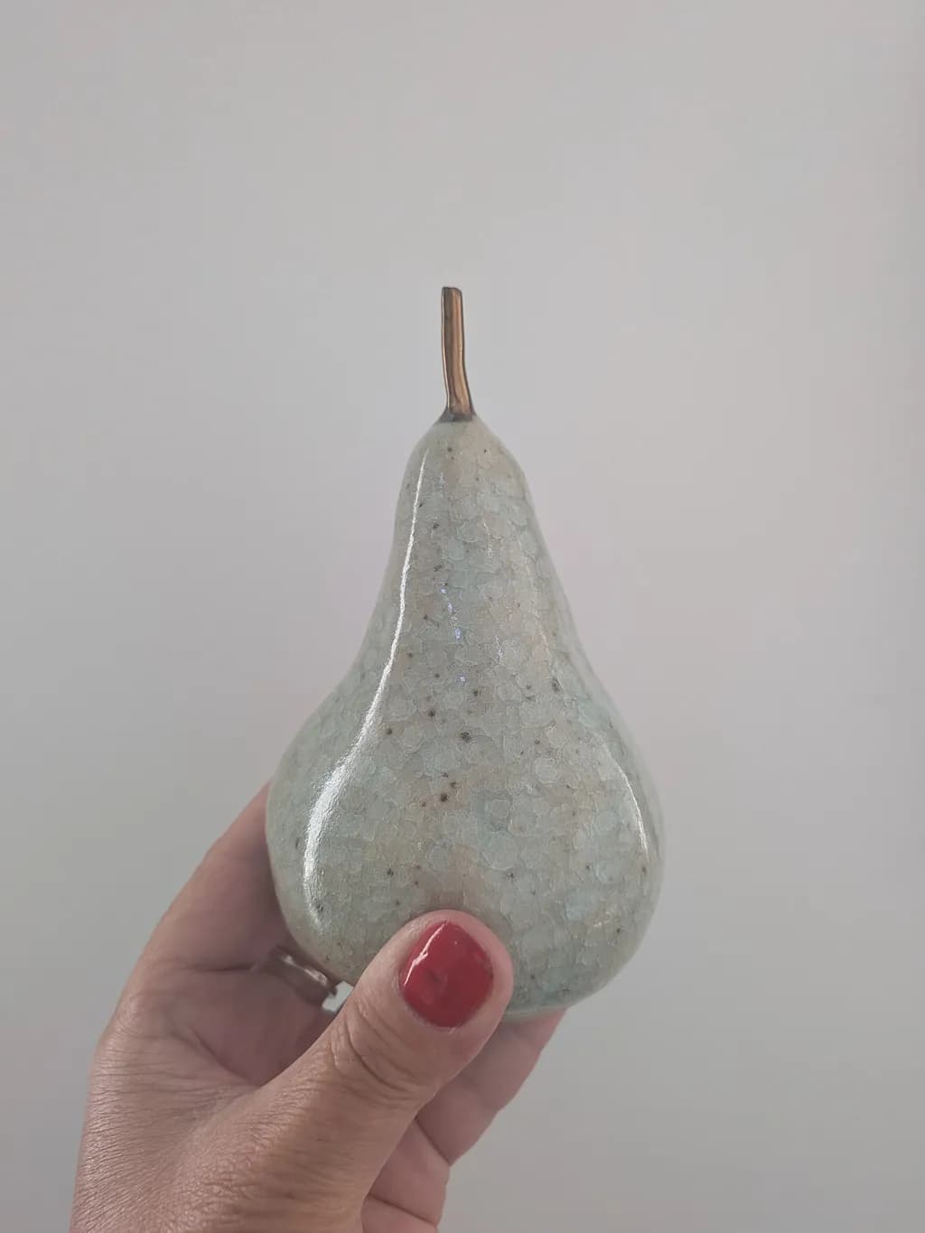 Crackle Glazed Pear