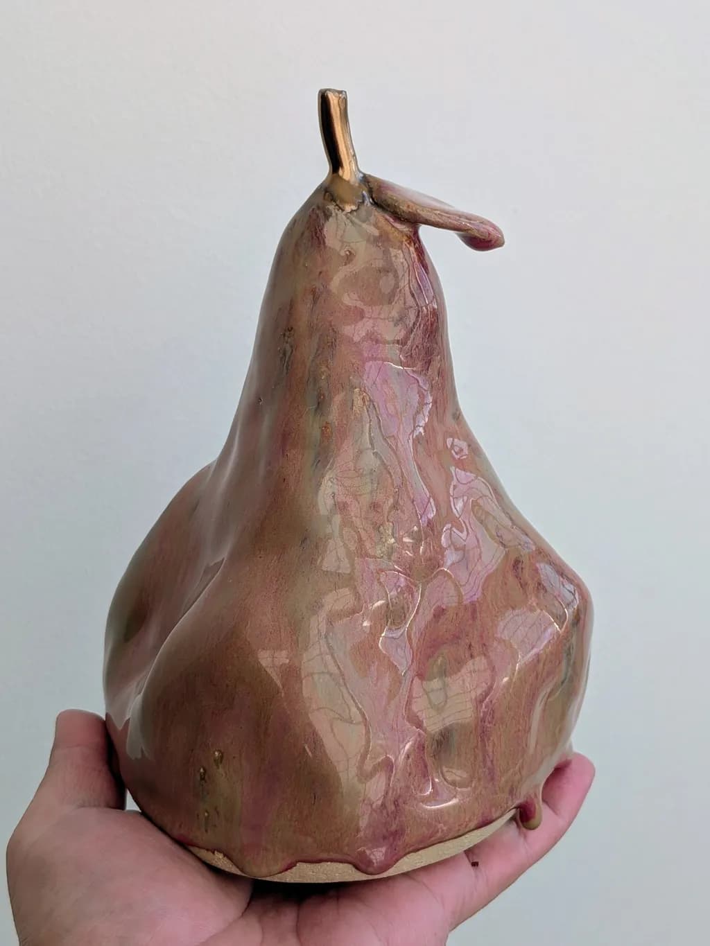 Marbled Pear Sculpture