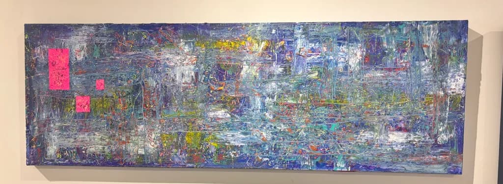 Vibrant Layers: An Abstract Journey Through Color and Texture