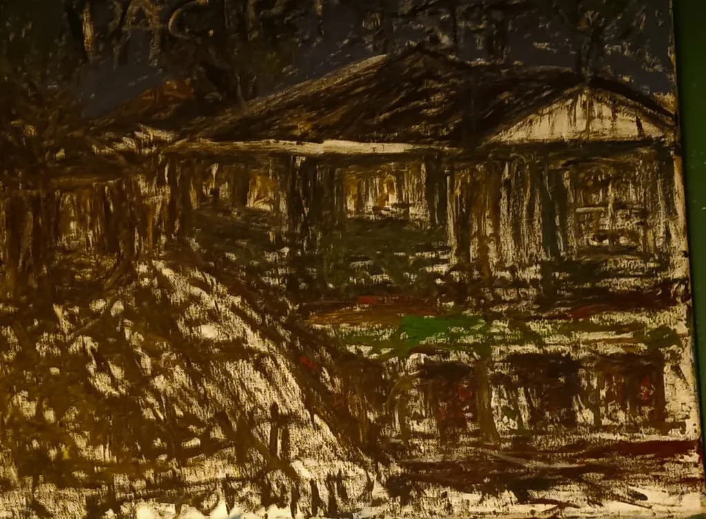 Whispers of the Night: A Rustic Retreat in Shadows