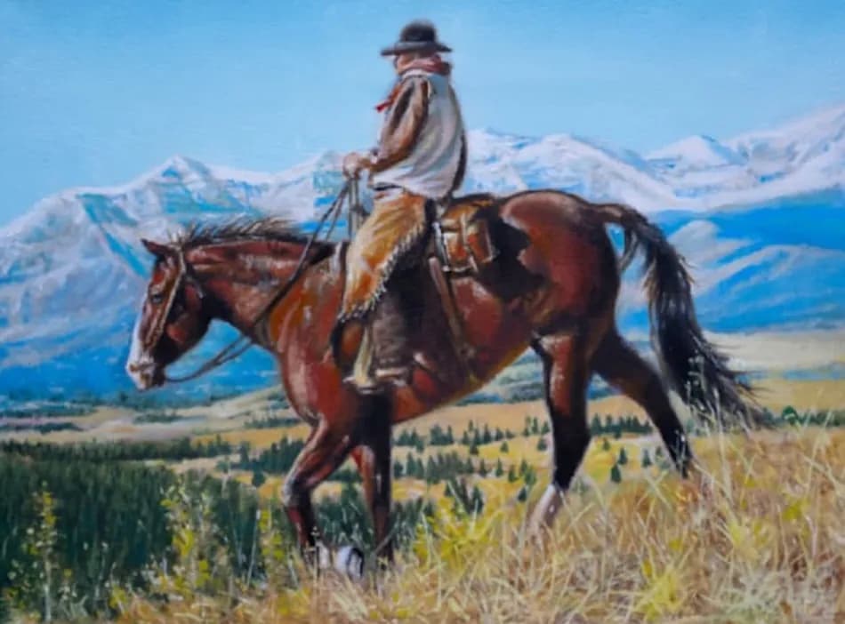 "Rider in the Mountains"
