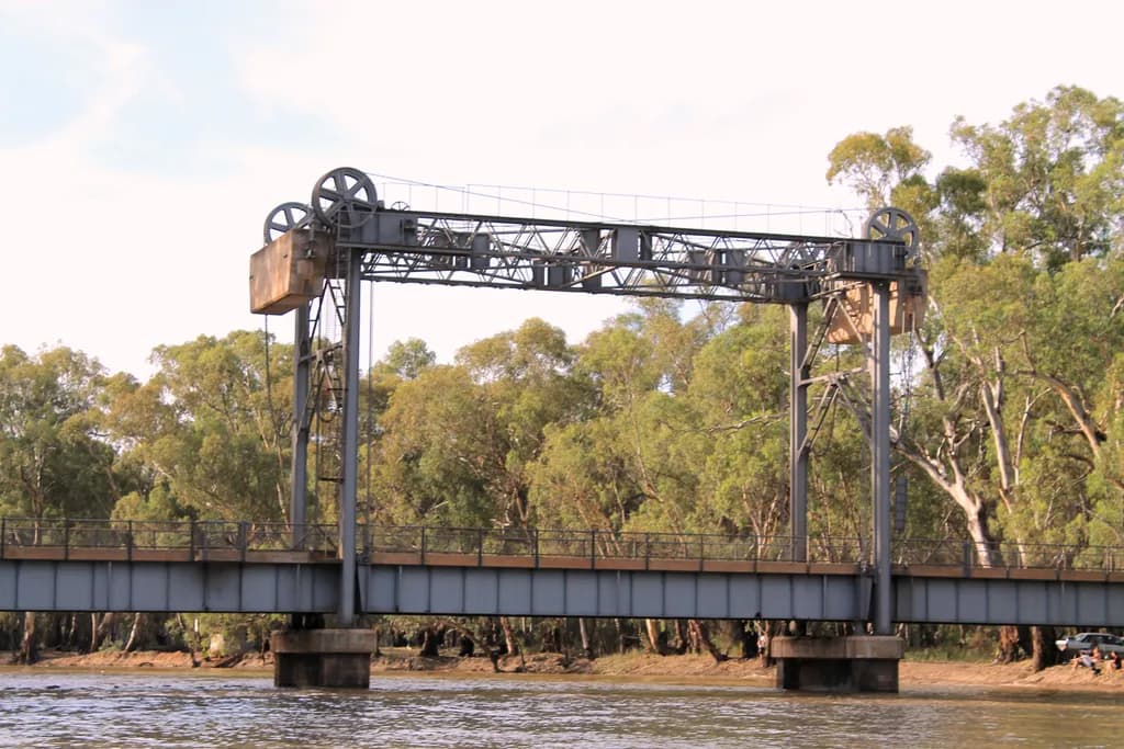 Industrial Bridge Over Water