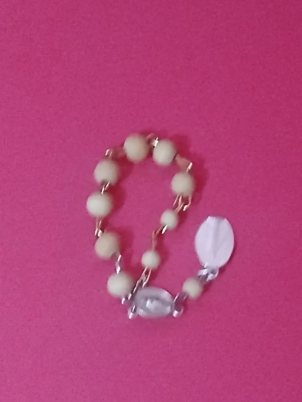 White Rosary Beads
