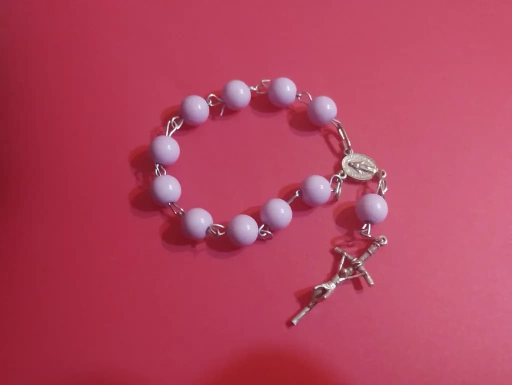 Lavender Rosary Bracelet