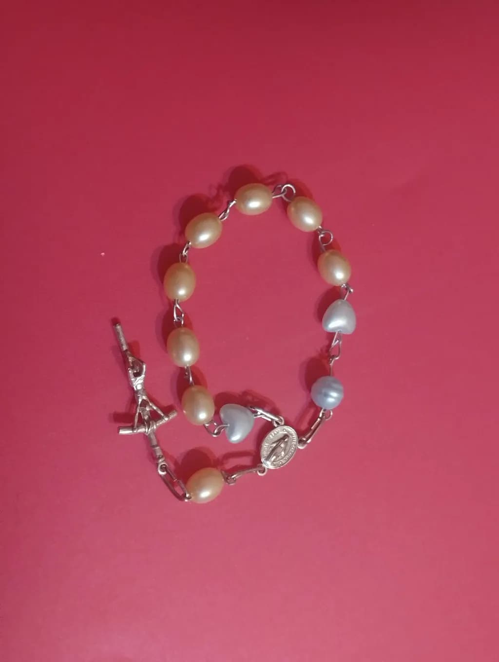 Pearl Rosary Bracelet