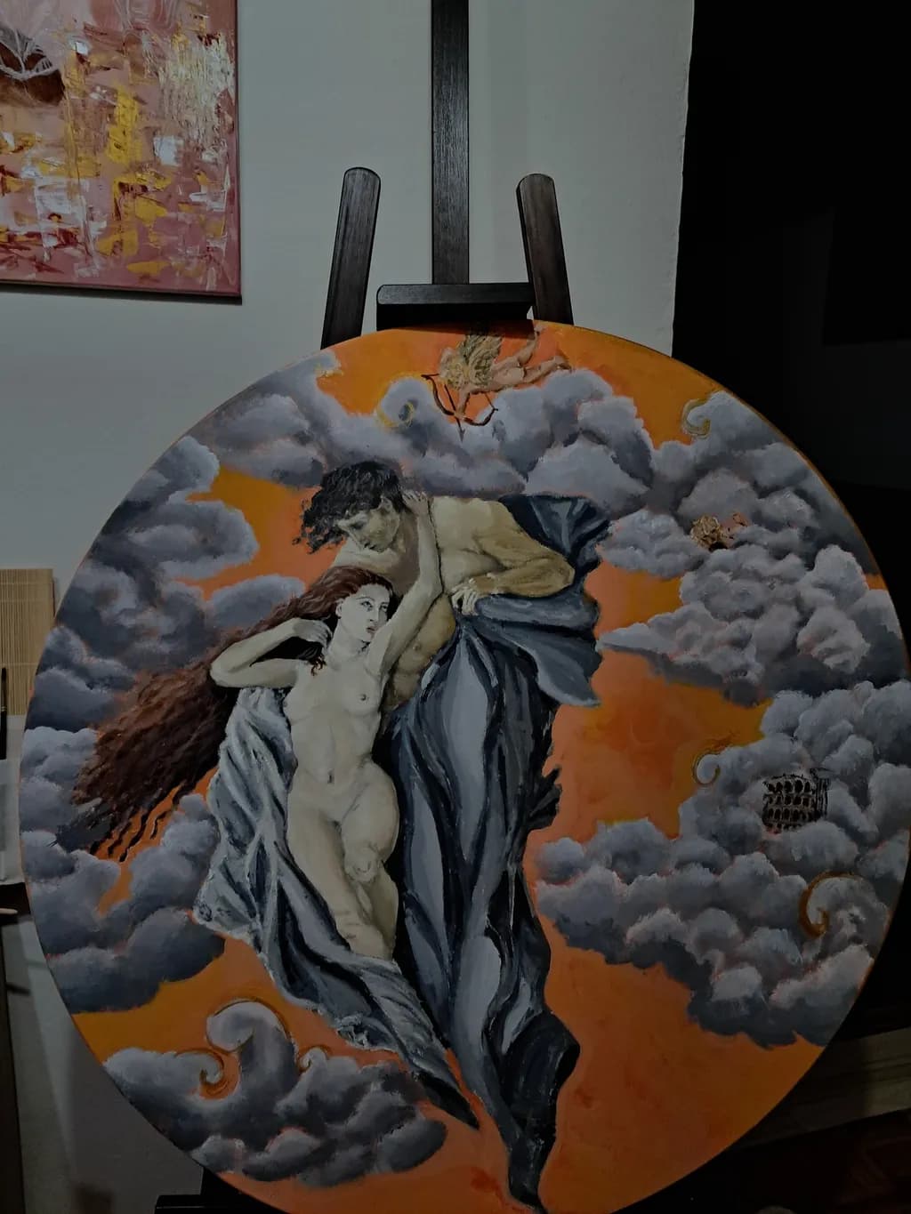 Ethereal Embrace: A Dance Among Clouds and Flames
