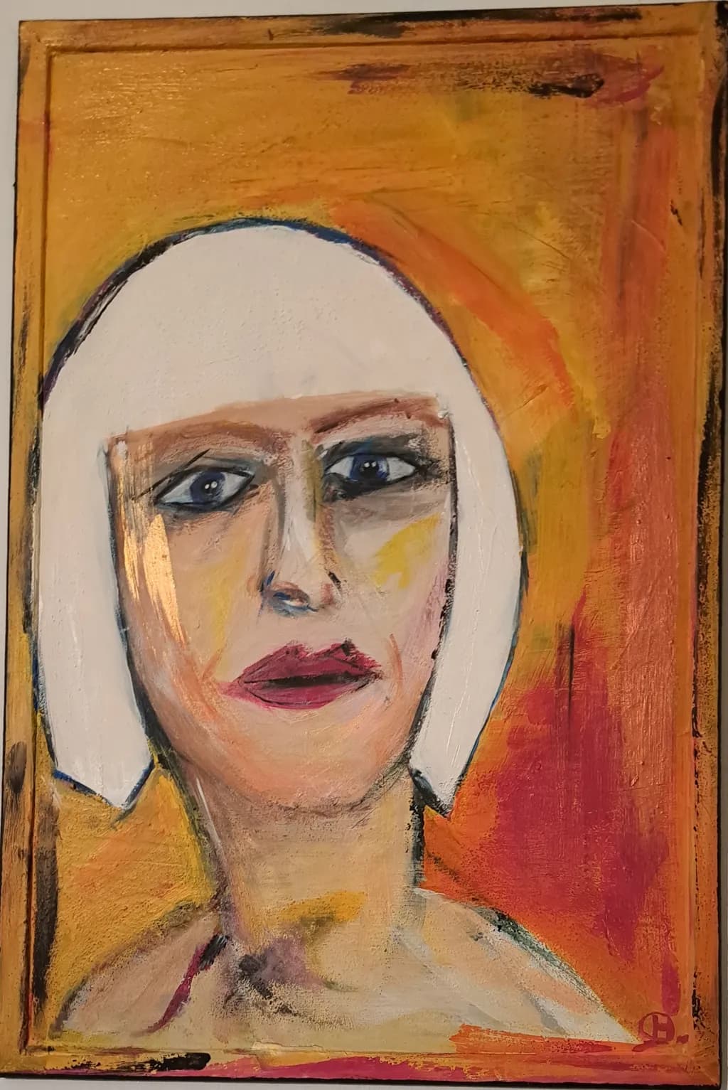 Portrait with White Hair