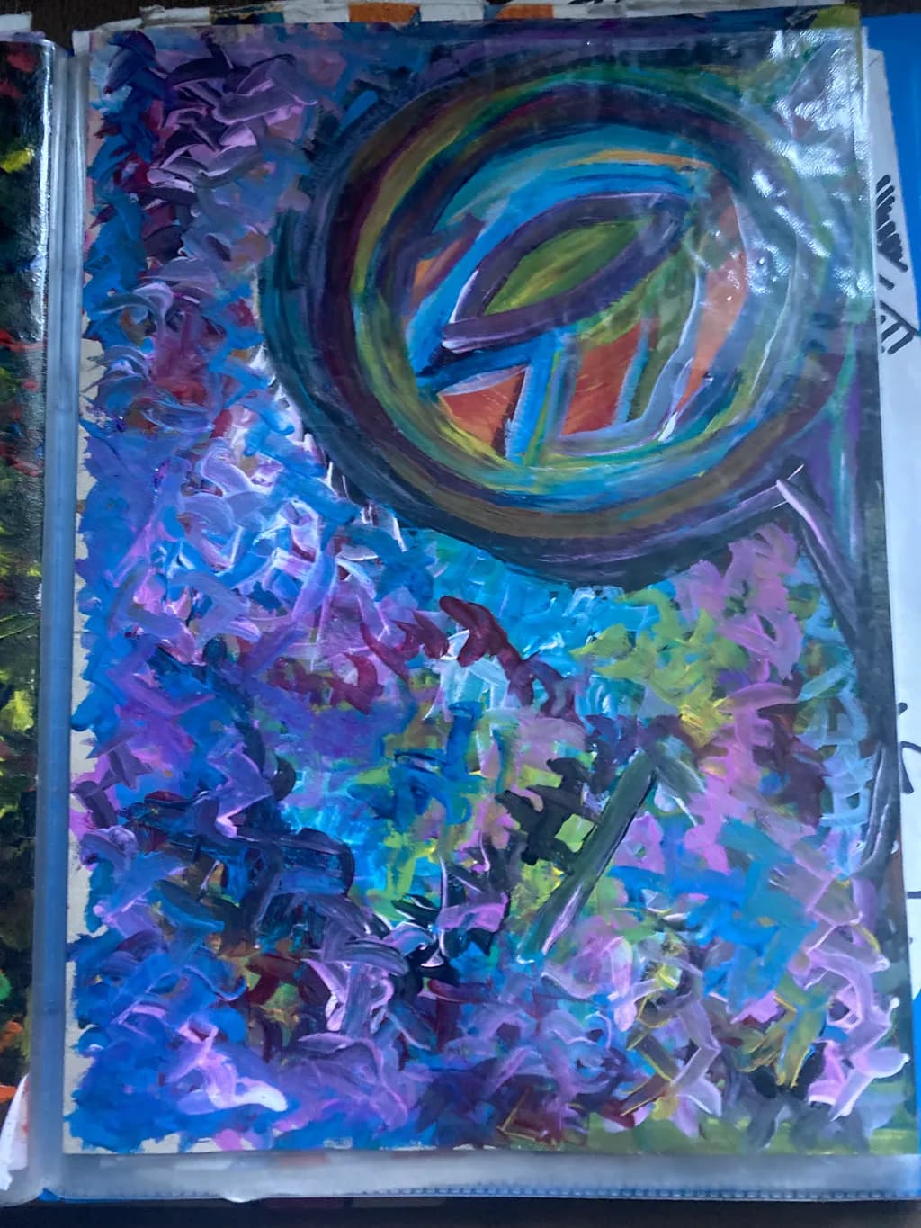 Vibrant Whirls of Expression: An Abstract Journey Through Color and Emotion