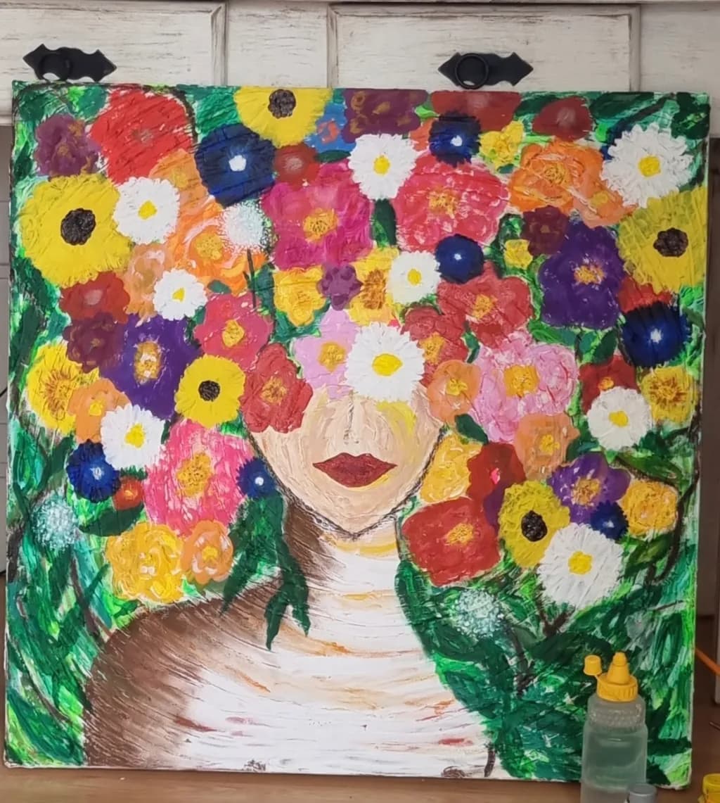Whispers of Bloom: A Floral Embrace of Identity