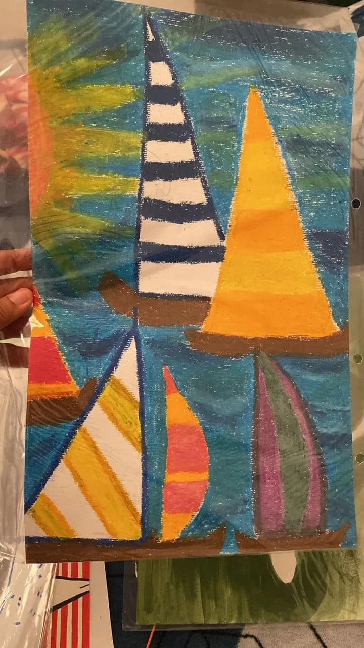 Sailing into Colorful Horizons: A Vibrant Nautical Journey