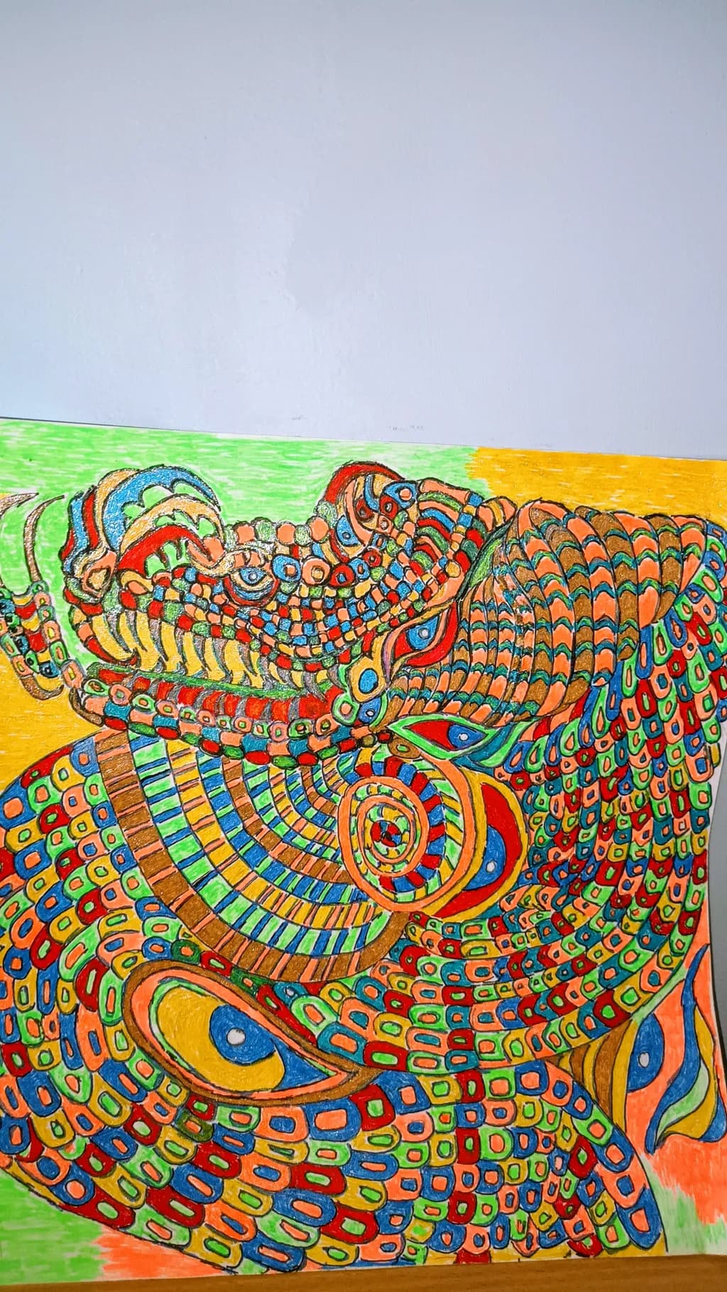 Vibrant Whimsy: A Colorful Dance of Abstract Patterns
