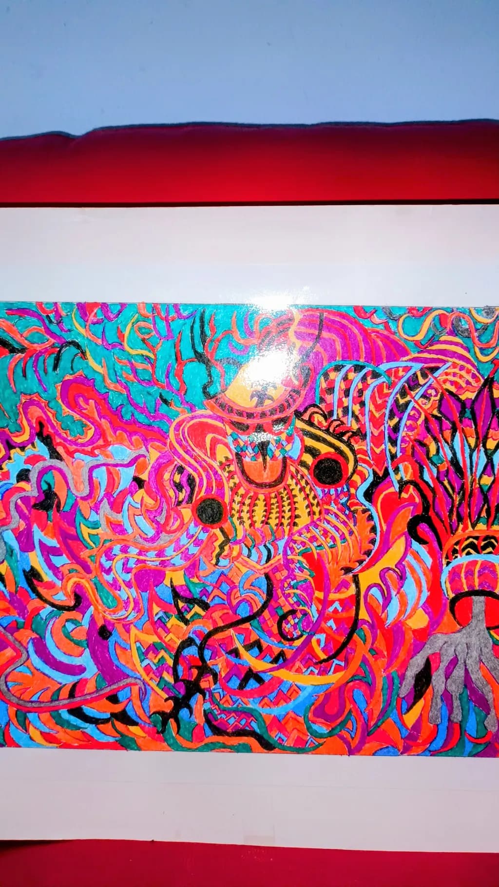 Vibrant Whirlwind: A Kaleidoscope of Color and Emotion in Abstract Art