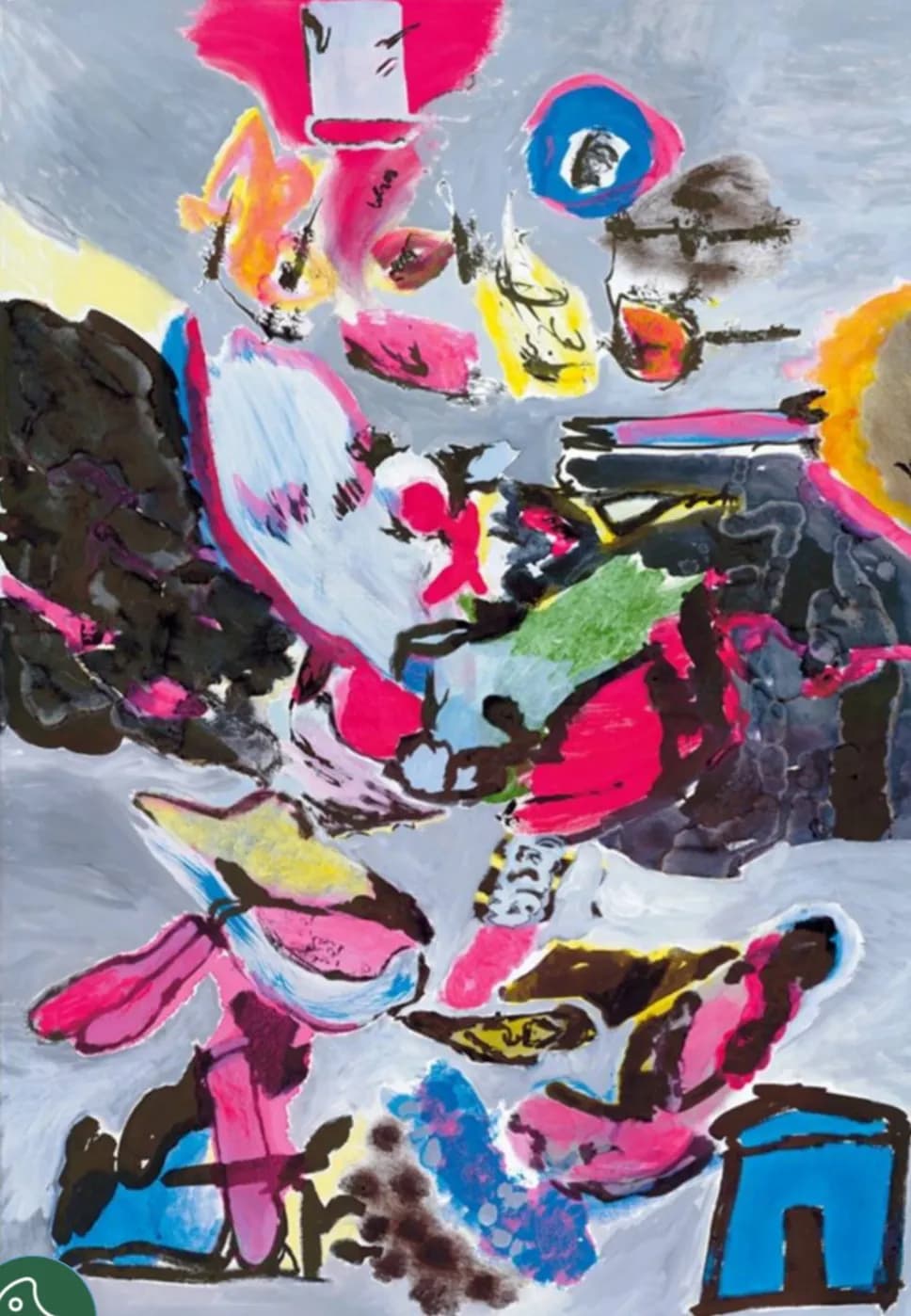 Vibrant Chaos: An Expressive Journey Through Color and Form