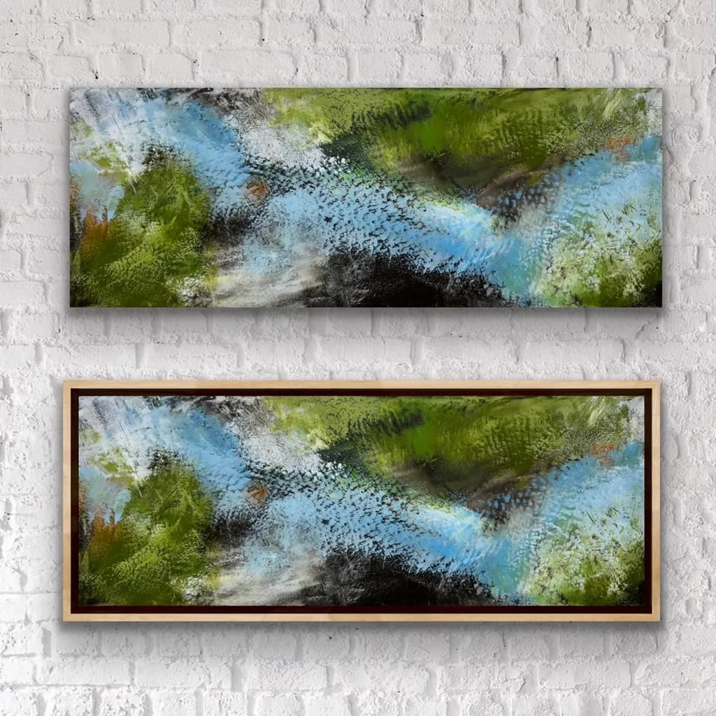 Vibrant Harmony: An Abstract Journey Through Color and Texture