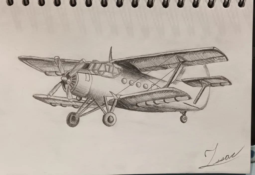 Soaring Dreams: A Detailed Sketch of an Iconic Aircraft