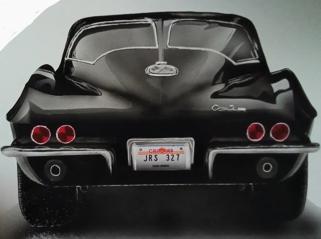 Classic Black Beauty: The Retro Sporty Corvette Experience