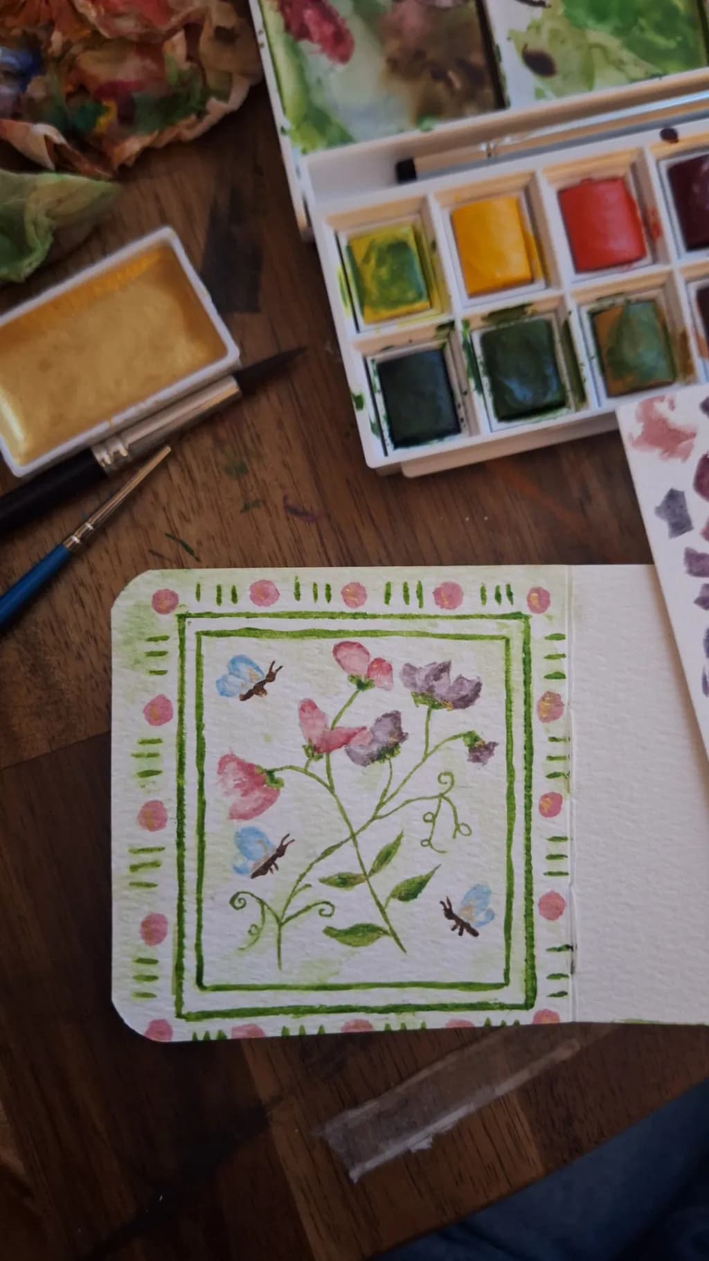 Whimsical Blooms: A Watercolor Journey Through Nature's Palette