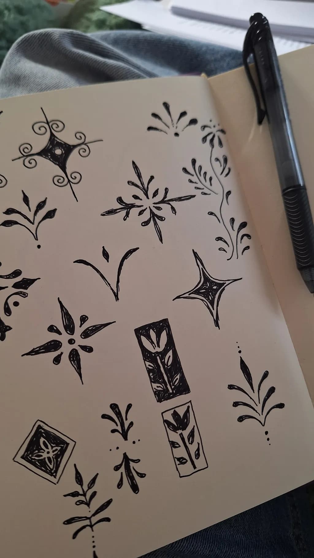 Whimsical Ink Patterns: A Creative Exploration of Design and Sketching