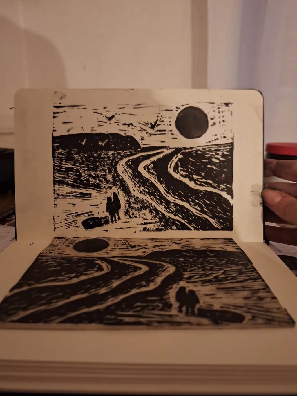 Whispers of the Journey: A Serene Path Under the Moonlight