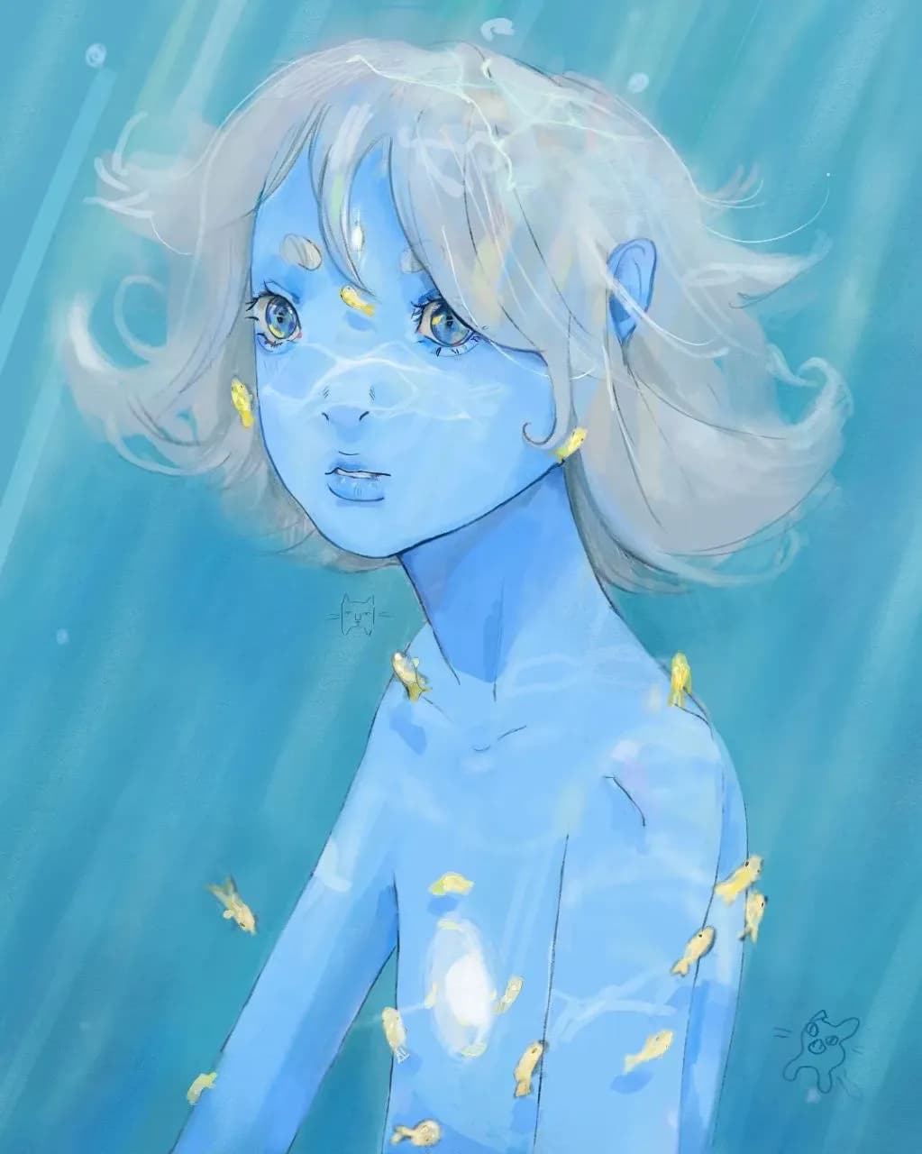 Whispers of the Deep: An Ethereal Journey Through Underwater Serenity