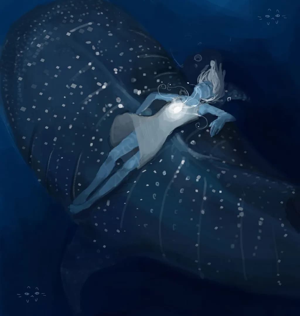 Whispers of the Deep: A Dreamlike Encounter with the Gentle Giant
