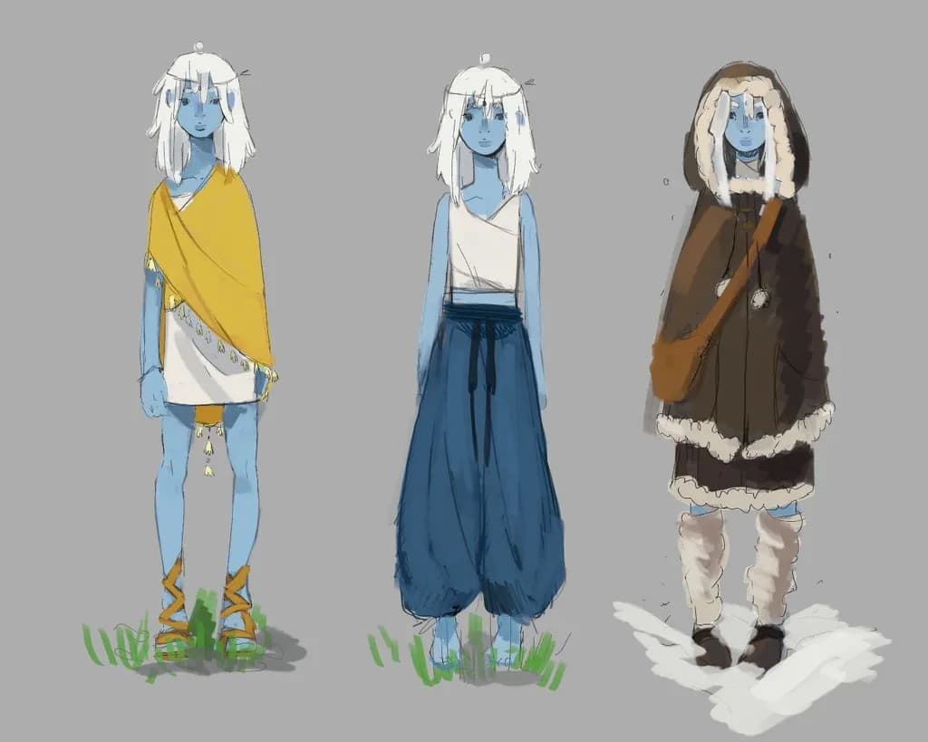 Whimsical Blue Characters: A Journey Through Unique Clothing Designs and Cultural Inspirations