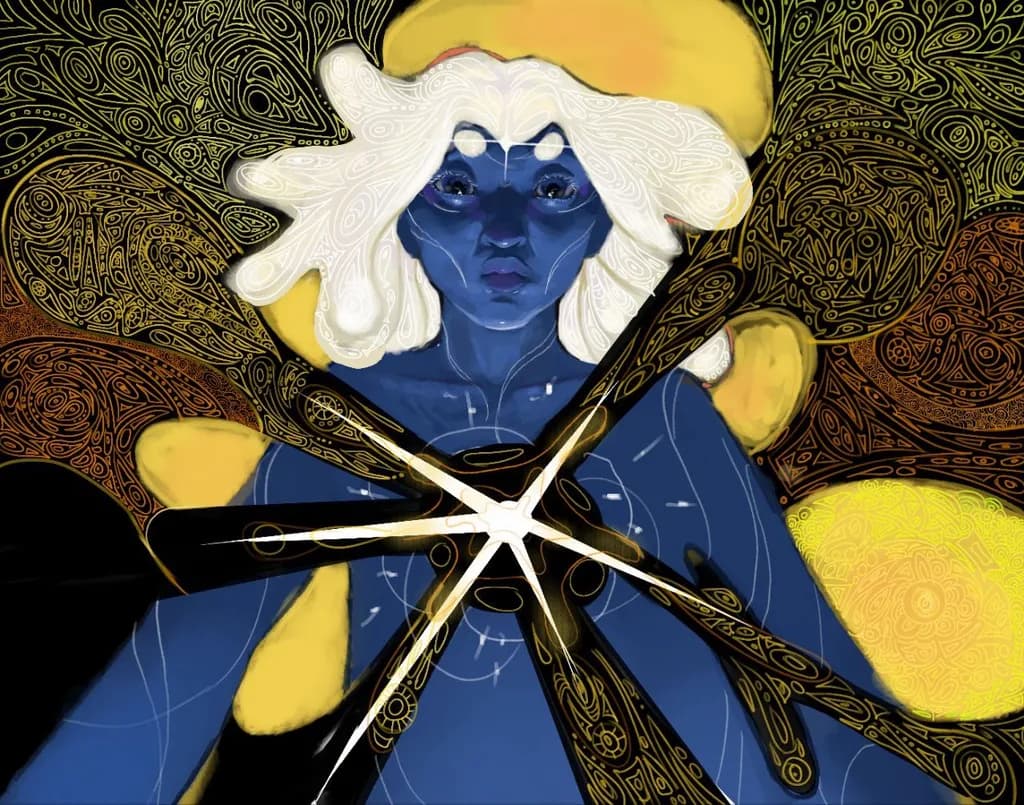 Celestial Embrace: A Journey Through Light and Shadow