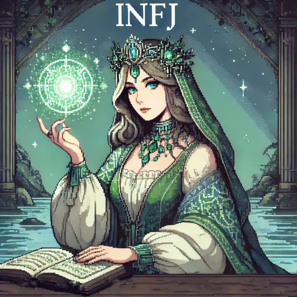 Mystical Muse: The Enigmatic INFJ Sorceress of Serenity