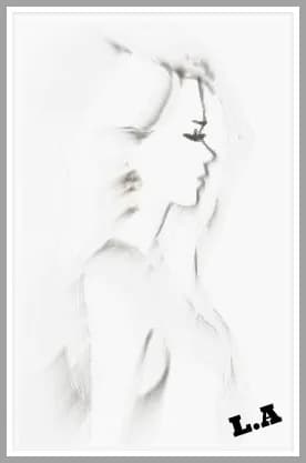 Ethereal Monochrome Profile: A Stylized Abstract Journey Through Form and Emotion