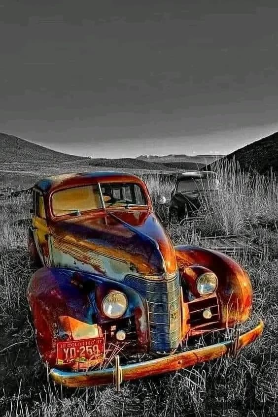 Vintage Dreams: A Colorful Journey Through Abandoned Landscapes