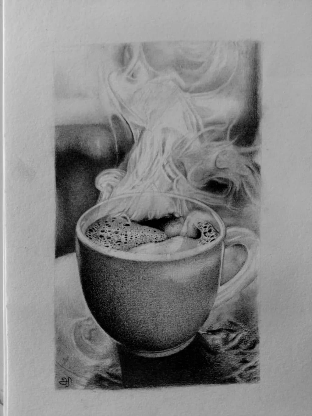 Whispers of Steam: A Serene Moment in a Coffee Cup