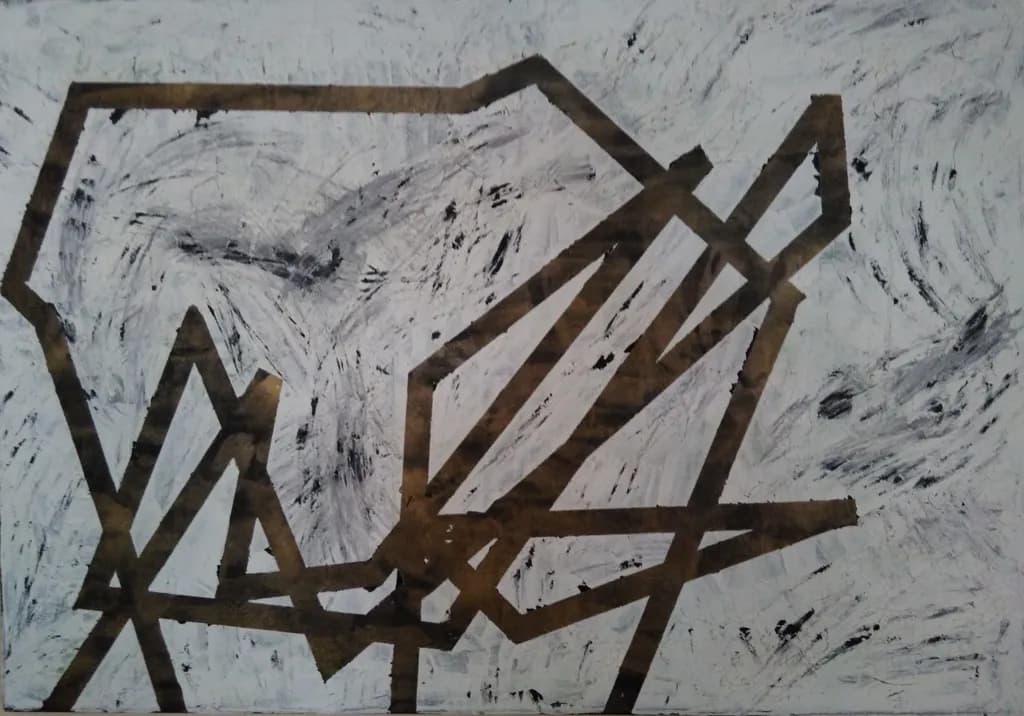 Abstract Pathways: A Journey Through Lines and Textures in Monochrome Artistry